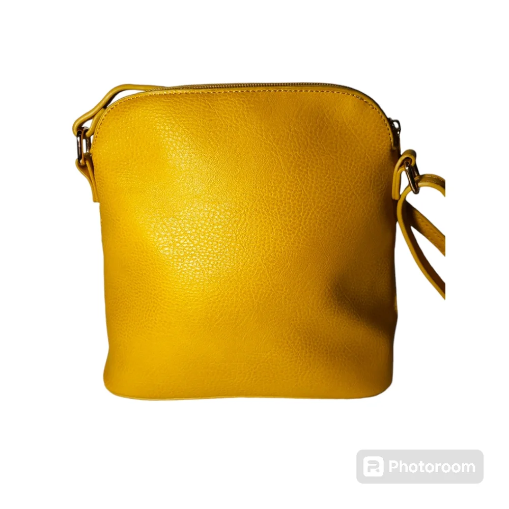 Dome Crossbody Bag With Adjustable Strap And Two Tassels - Picture 2 of 9